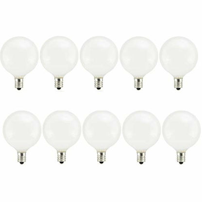 SYLVANIA 5 X 2-Pack 40 Watt Indoor Dimmable Soft White G16.5 Incandescent Decorative Light Bulbs