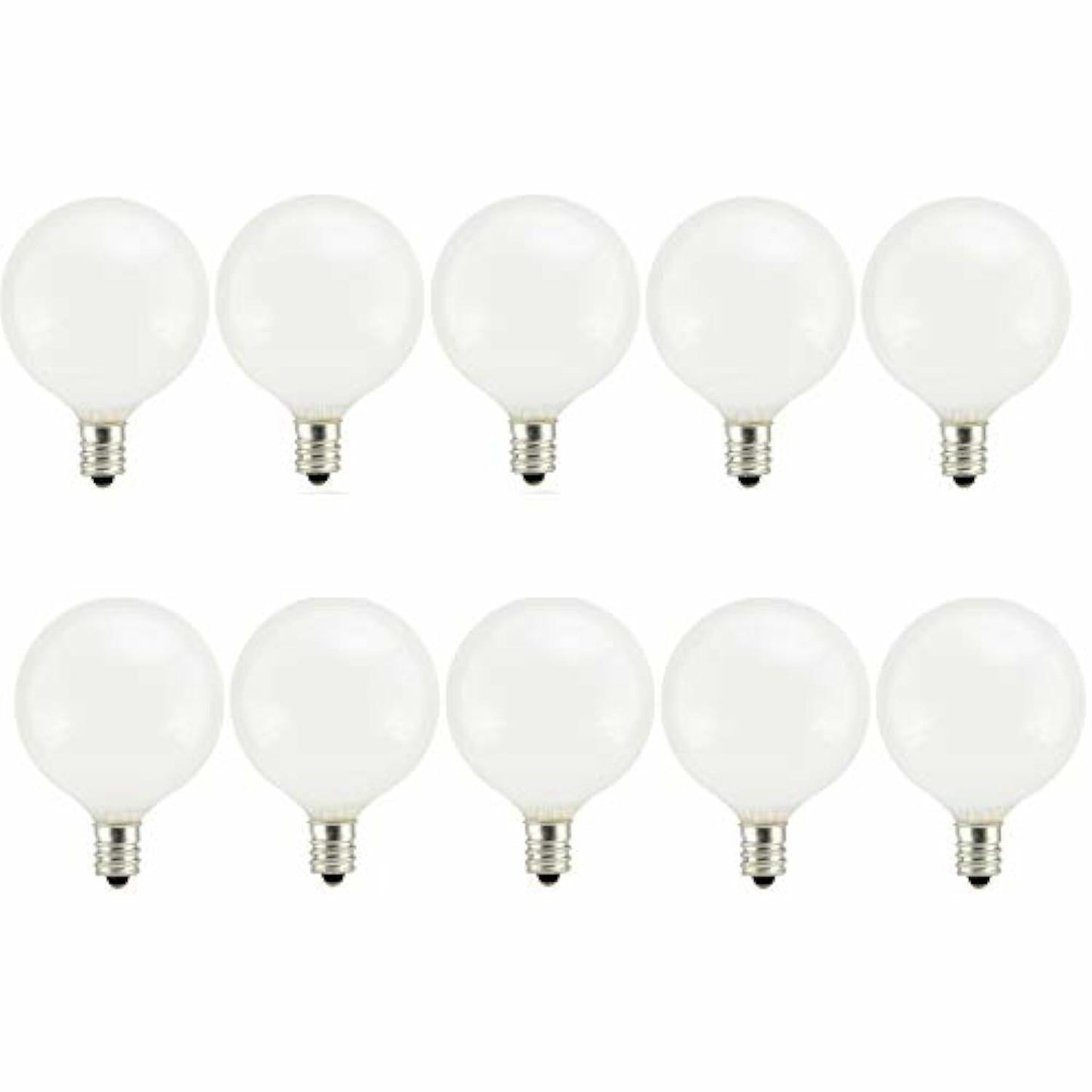 SYLVANIA 5 X 2-Pack 40 Watt Indoor Dimmable Soft White G16.5 Incandescent Decorative Light Bulbs