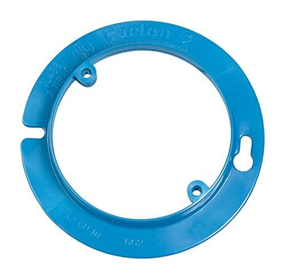 Carlon A471 Outlet Box Plaster Ring, Round, Raised, 4-Inch Diameter, Blue