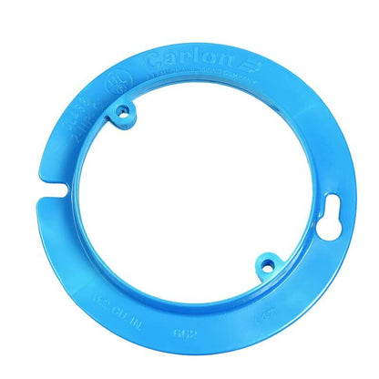 Carlon A471 Outlet Box Plaster Ring, Round, Raised, 4-Inch Diameter, Blue