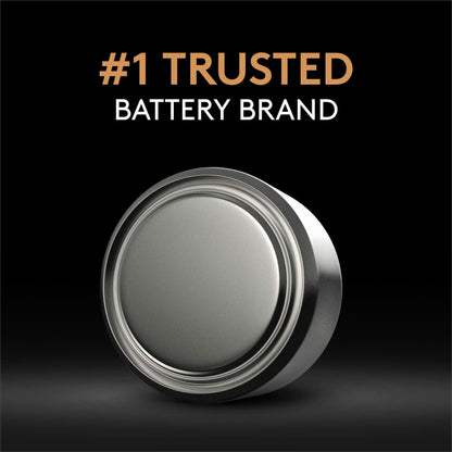 Duracell 376/377 Silver Oxide Button Battery, 2 Count Pack, 376/377 1.5 Volt Battery, Long-Lasting for Watches, Medical Devices, Calculators, and More