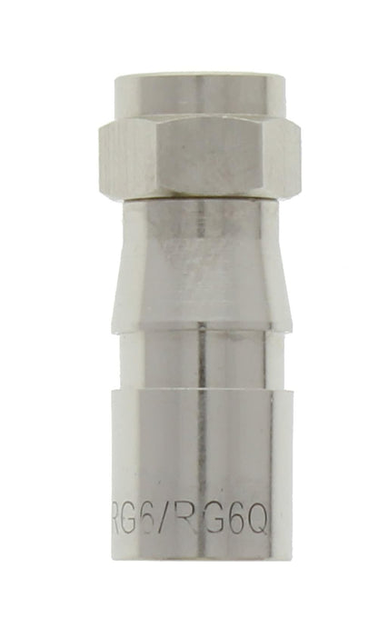 IDEAL Industries INC. 92-640 RG-6 Quad F Compression Connector, Z6F Connectors for Indoor Cable and Satellite TV Installations, (25 Connectors)