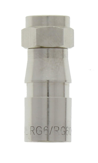 IDEAL Industries INC. 92-640 RG-6 Quad F Compression Connector, Z6F Connectors for Indoor Cable and Satellite TV Installations, (25 Connectors)