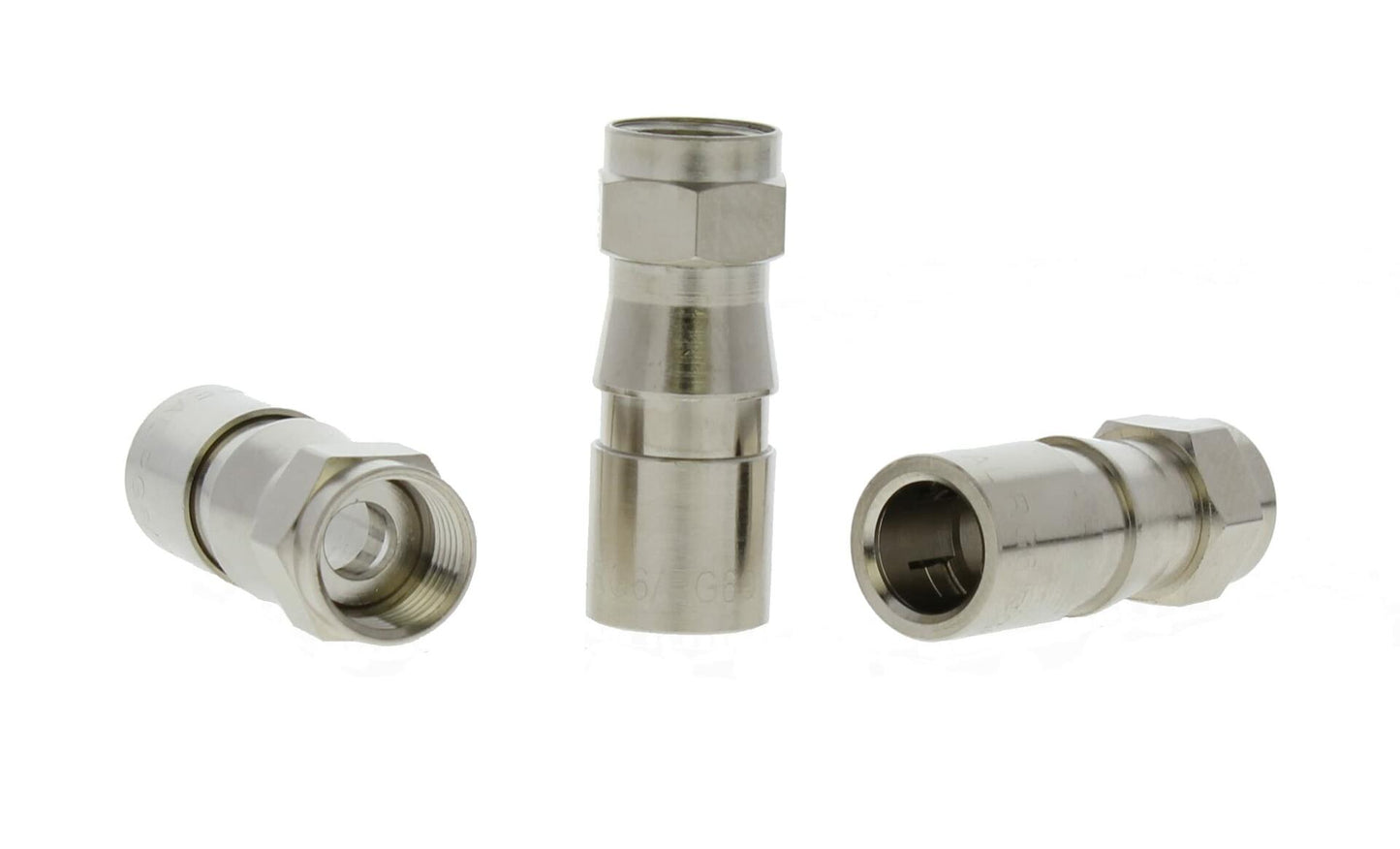 IDEAL Industries INC. 92-640 RG-6 Quad F Compression Connector, Z6F Connectors for Indoor Cable and Satellite TV Installations, (25 Connectors)