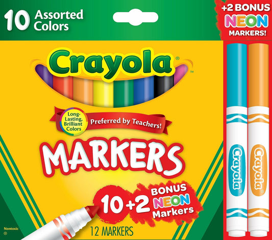 Crayola Markers Assorted Colors Bonus Pack (58-7750)
