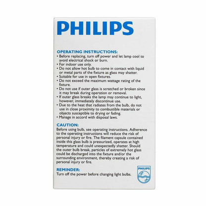 Philips LED 4410498 43-watt Dimmable A19 Clear EcoVantage Light Bulb, 2-Pack