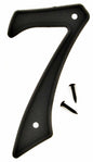 HY-KO Products PN-29/7 Plastic House Number 7 (Seven), 4 Inch High, Black