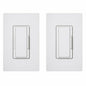 Lutron Maestro Dimmer Switch with Companion Dimmer, 600-Watt Incandescent, Single-Pole/3-Way, MAW-603RH-WH, White