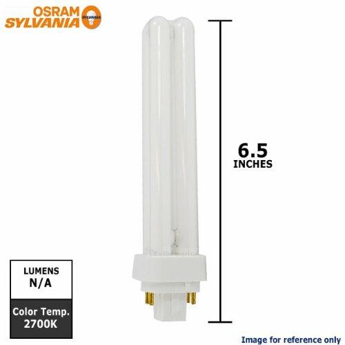 LEDVANCE Sylvania 20684 Compact Fluorescent 4 Pin Double Tube 2700K, 26-watt, 2700k, 1 Count (Pack of 1)