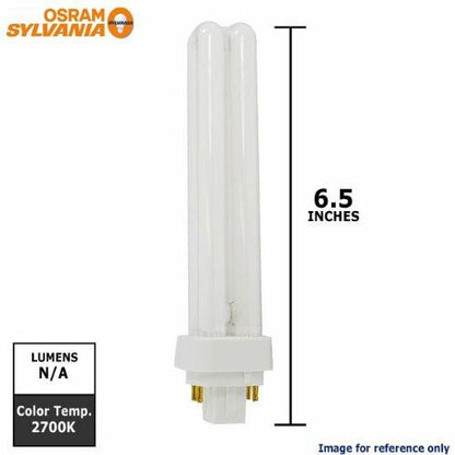 LEDVANCE Sylvania 20684 Compact Fluorescent 4 Pin Double Tube 2700K, 26-watt, 2700k, 1 Count (Pack of 1)