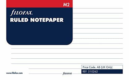 Filofax M2 Ruled Notepaper - White