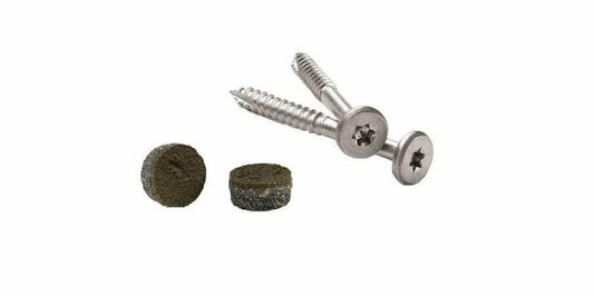Pro Plug System for Fascia Plug and Screw Kit - Trex Havana Gold Fascia Plugs and Stainless Steel Screws- 9 x 1-7/8" T-20 Star Dr- 100 Pieces