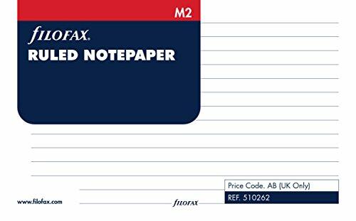 Filofax M2 Ruled Notepaper - White