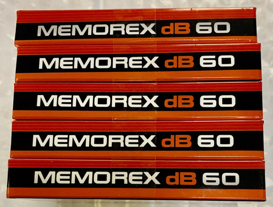 Memorex dB 60 Cassette Tape 90m Pack of Five