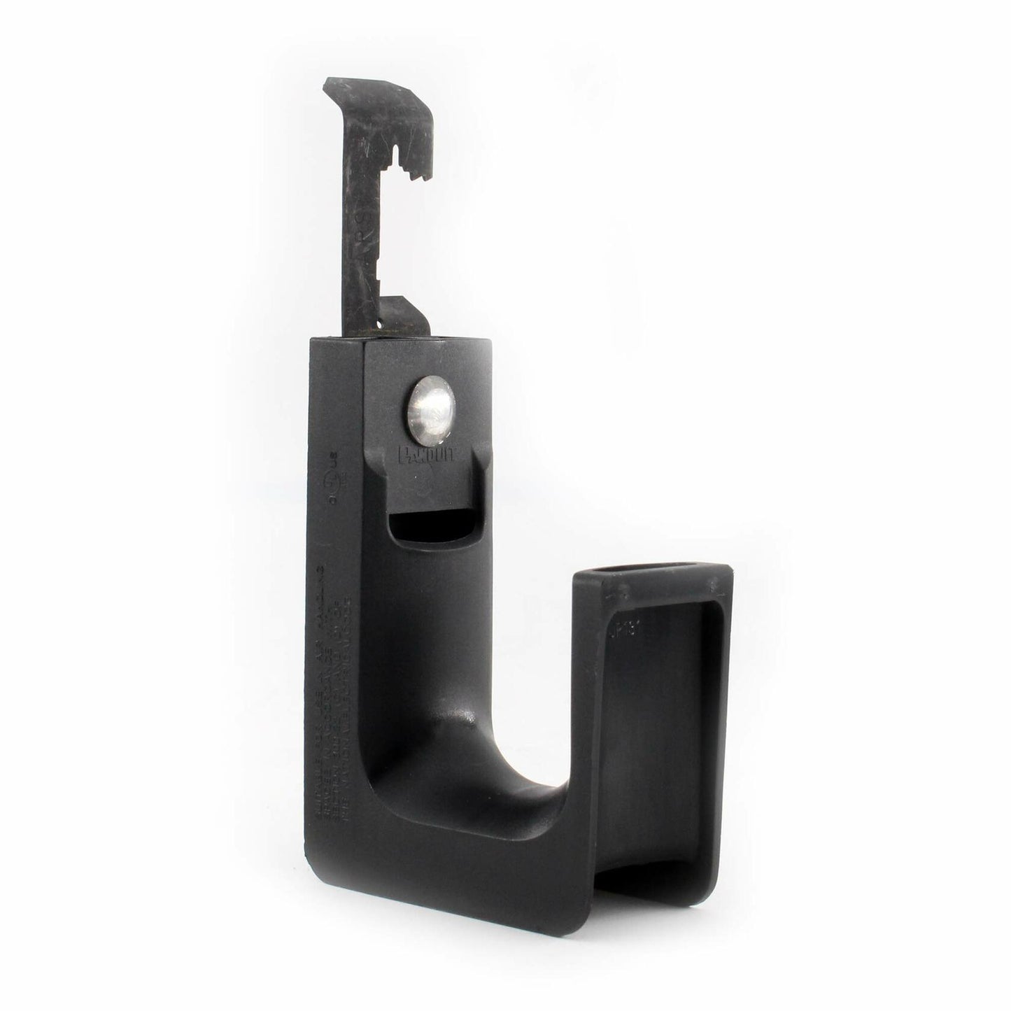 Panduit JP131DW-L20 Wire/Cable Hanger Drop J-Hook, Threaded Rod Clip, Black (50-Pack)