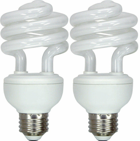 GE 74201 20-Watt Energy Smart CFL Light Bulb, 75-Watt Output, 2-Pack