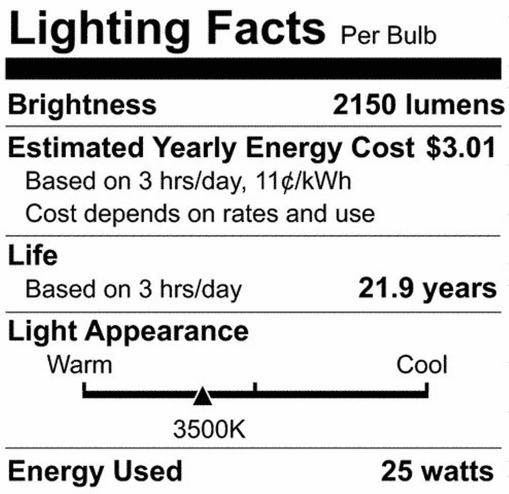 SYLVANIA Fluorescent 36" 25W T8 Lamp, 3500K Bright White, 1 pack