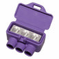King Innovation 95110 3-Port Aluminum Copper (10-Pack) Wire Connector, 10 Pack, Purple