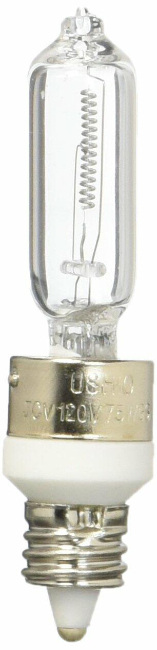 Ushio BC6428 1000988 - JCV120V-75WGSN/E11 Screw Base Single Ended Halogen Light Bulb