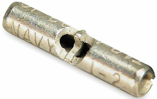 Stakon 2C-10 Butt Splice Connector, Non-Insulated, 0.22-Inch Diameter by 0.72-Inch Length, Metallic, 50-Pack