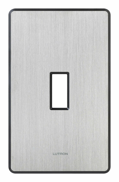 Lutron Fassada 1 Gang Wallplate for Toggle-Style Dimmers and Switches, FW-1-SS, Stainless Steel (1-Pack)