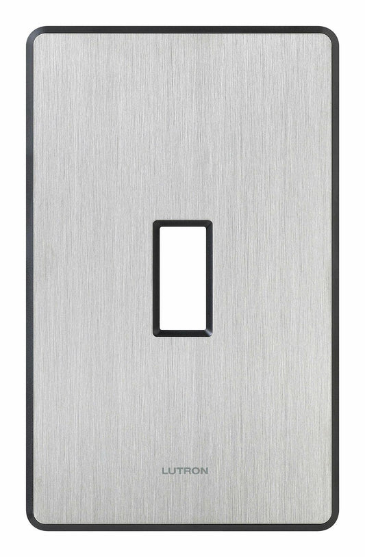 Lutron Fassada 1 Gang Wallplate for Toggle-Style Dimmers and Switches, FW-1-SS, Stainless Steel (1-Pack)