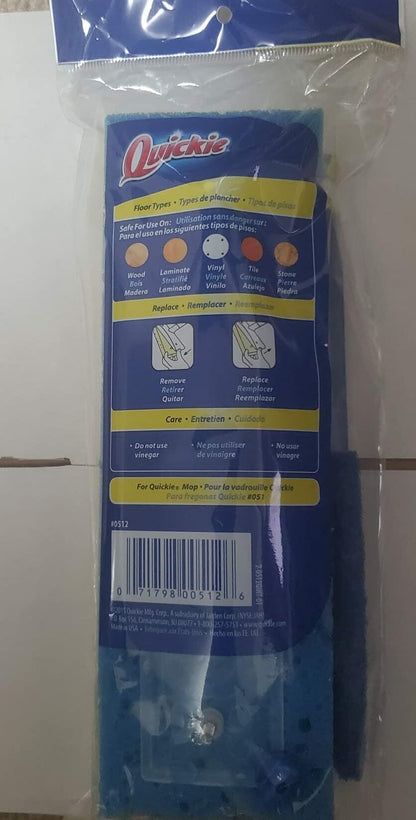 Quickie Sponge Refill, Super Squeeze Mop Refill, Scrubber Strip Included, Clean Bathroom and Kitchen