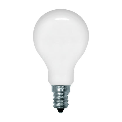 GE Lighting A15 Ceiling Fan Decorative Light Bulb, Soft White Finish, 60-Watts, Candelabra Base, 2-Pack