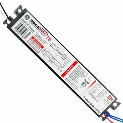 GE Lighting UltraMax Proline Electronic Ballast, 120/277 Volt Instant Start Ballast, Normal Ballast Factor, Ballast for Fluorescent Light (1) or (2) Lamp T8