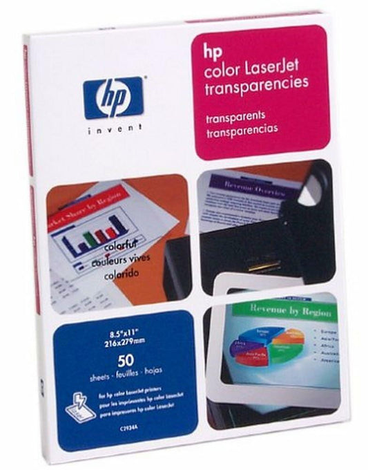 Hewlett Packard Color LaserJet Transparency Film 50 Sheets