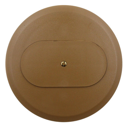Carlon E97DSC Round Duplex Receptacle Cover, Diameter: 5", Non-Metallic