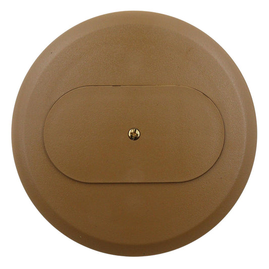 Carlon E97DSC Round Duplex Receptacle Cover, Diameter: 5", Non-Metallic