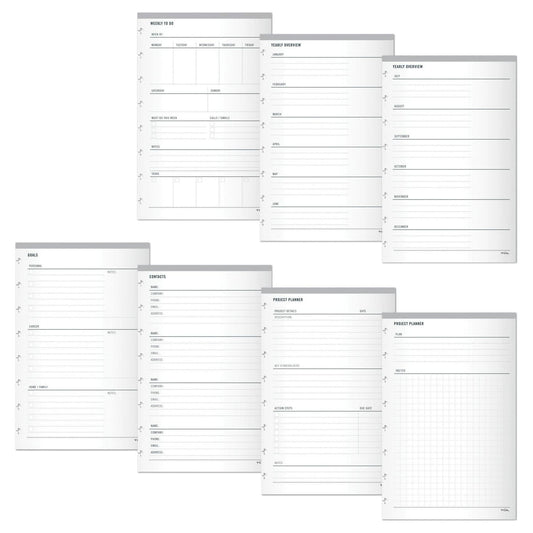 TUL� Discbound Organizational Inserts, Junior Size, White, Pack Of 100 Inserts