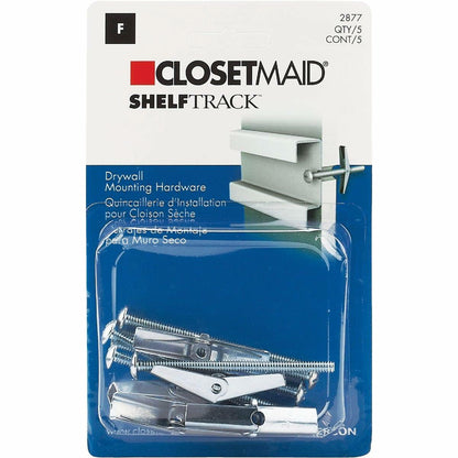 ClosetMaid 2877 Wall Anchors and Screws for Drywall, 5-Pack