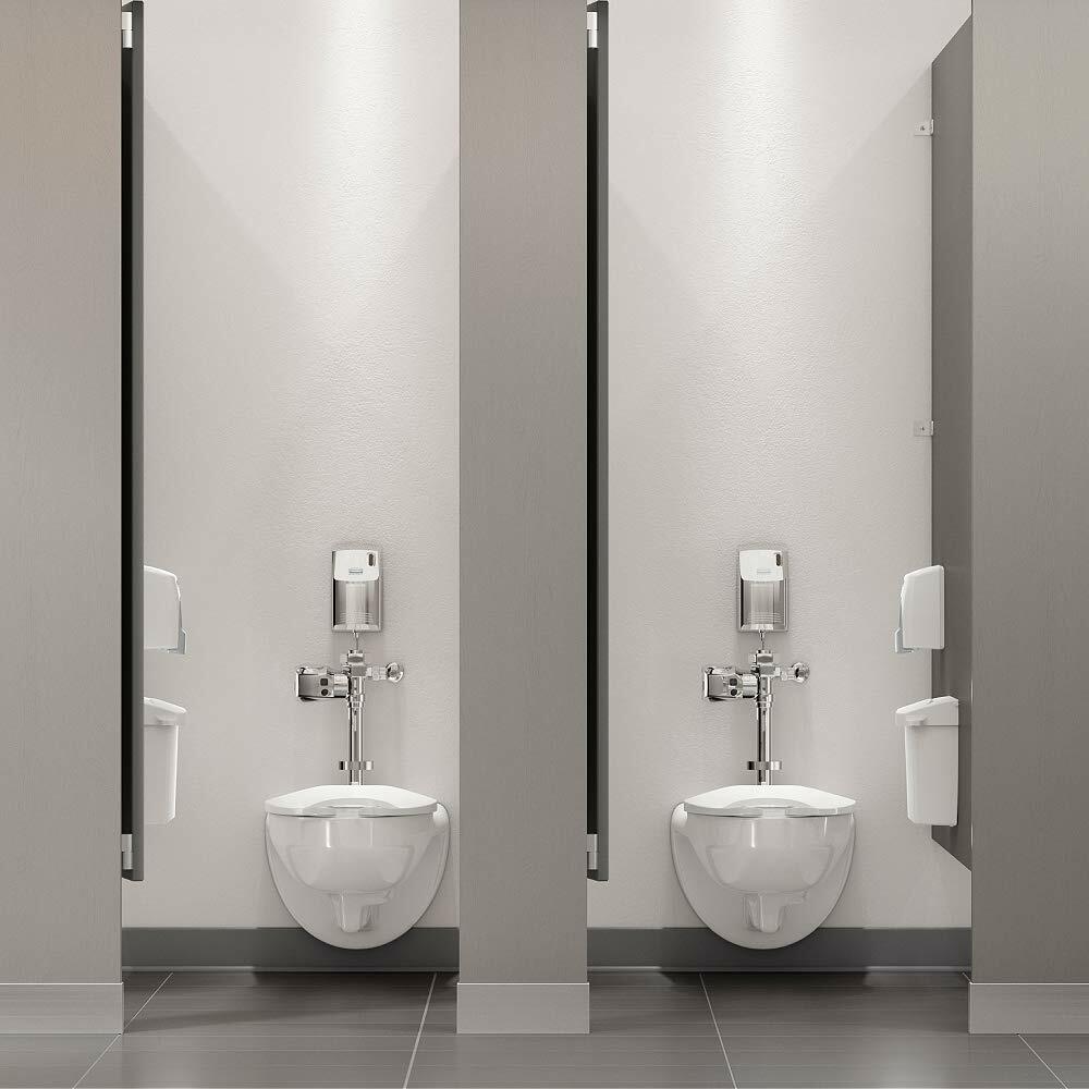 Rubbermaid FG401187A Auto Flush Side Mount Polished Chrome Toilet Flushing System, 4-3/4" Length x 3-19/64" Width x 2-51/64" Height