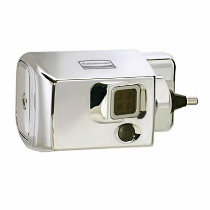 Rubbermaid FG401187A Auto Flush Side Mount Polished Chrome Toilet Flushing System, 4-3/4" Length x 3-19/64" Width x 2-51/64" Height