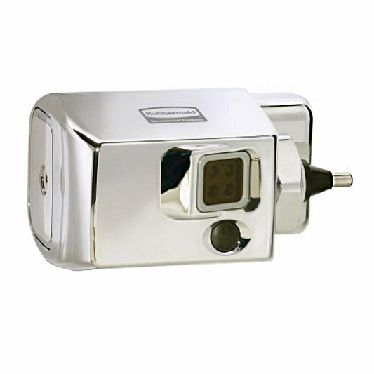 Rubbermaid FG401187A Auto Flush Side Mount Polished Chrome Toilet Flushing System, 4-3/4" Length x 3-19/64" Width x 2-51/64" Height