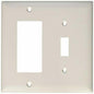 PASS & SEYMOUR TP126WCC12 2 Gang 1 Decorator Opening Nylon Wall Plate, White