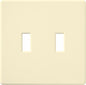 Lutron Fassada 2 Gang Wallplate for Toggle-Style Dimmer and Switches, FW-2-WH, White (1-Pack)