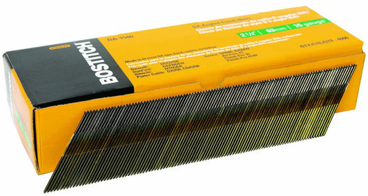 Bostitch 15 Ga. Smooth Shank Angled Strip Finish Nails 2-1/2 in. L x 0.12 in. Dia. 4000 pk