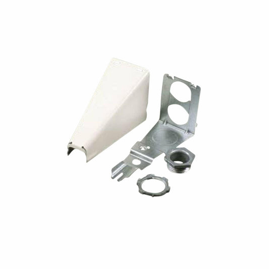 Legrand Wiremold V5786 Metal Raceway for Extending Power, 500 and 700 Series, Adjustable Offset Connector, Ivory (1 Pack)