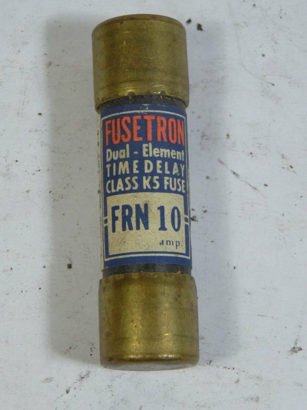 FUSETRON FRN-10 TIME DELAY, Class RK5, Fuse, Dual Element, 250 V, 10 AMP