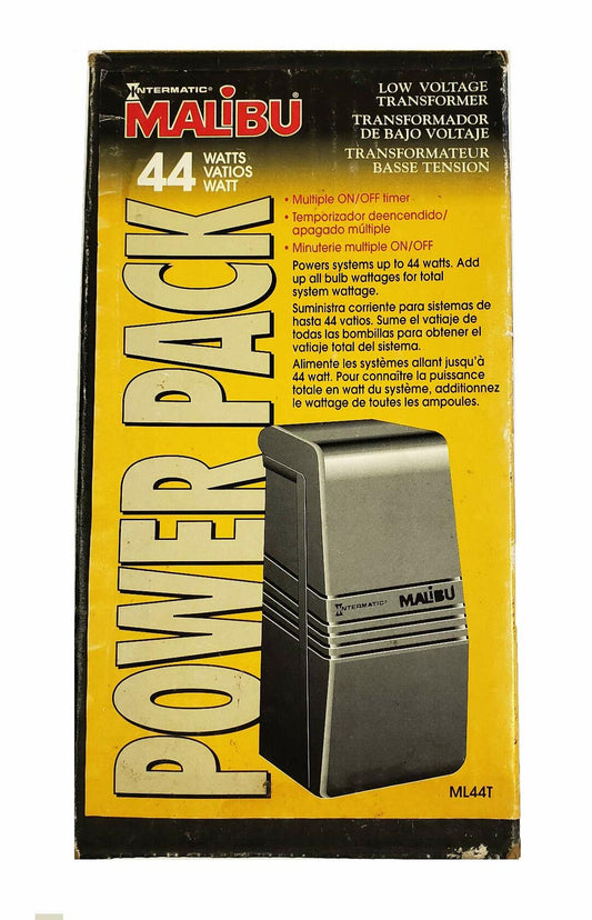Intermatic ML44T 44 Watt Low Voltage Lighting Transformer, Black