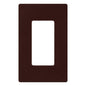 Lutron Claro 1 Gang Decorator/Rocker Wallplate, Gloss, Brown (1-Pack) | CW-1-BR