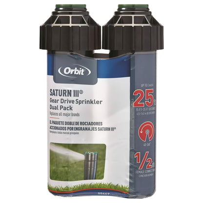 Orbit 55469 Saturn III Gear-Drive Rotor Water Sprinkler (2-Pack)