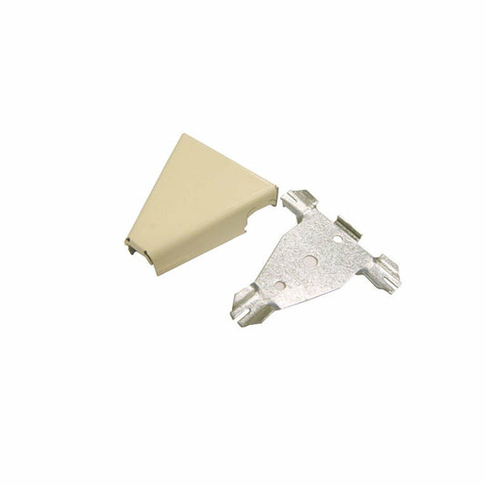 Wiremold Legrand V5715 Raceway Metallic Tee Fitting Steel Cable Raceway 2-1/2", Ivory