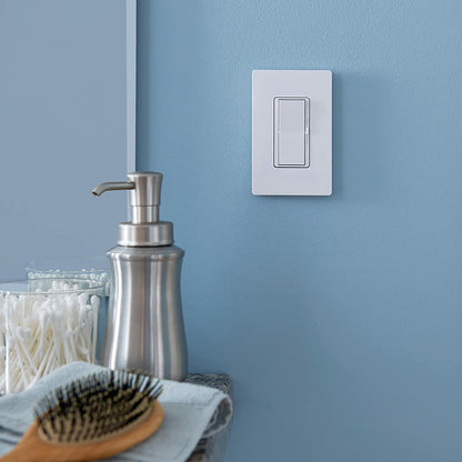 Lutron Claro 1 Gang Decorator/Rocker Wallplate, Gloss, Brown (1-Pack) | CW-1-BR