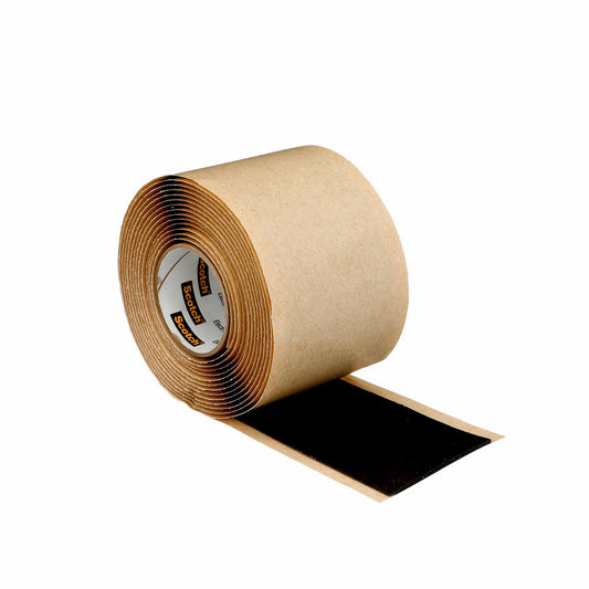3M Scotch Rubber Mastic Tape 2228, 2 in x 10 ft, Black, Conformable, Self�Fusing, Electrical Insulating, Moisture Sealing, Indoor and Outdoor Applications, 65 mil thick, 1 Roll