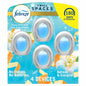 Febreze Small Spaces Air Freshener, Odor-Fighting, Plug In Alternative, Air Fresheners for Home and Bathroom and Kitchen, Closet Air Fresheners, Refresh & Energize Scent, 4 Count