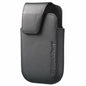 BlackBerry Curve 9310/9320 Premium Leather Pouch Holster Case With Belt Clip To Carry- Black